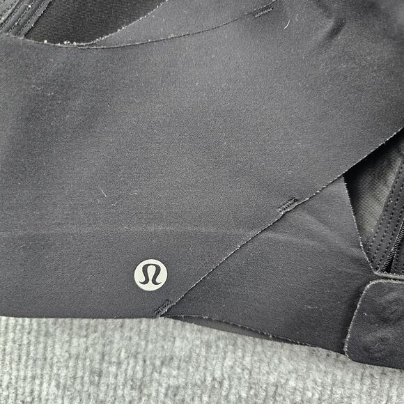 Lululemon Enlite Sports Bra Womens 34DD Black High SupportMolded Cups Black Gym - Picture 3 of 4